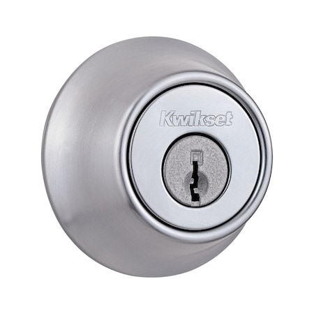 Kwikset Kwikset Satin Chrome Metal Deadbolt 96600-715 | Zoro